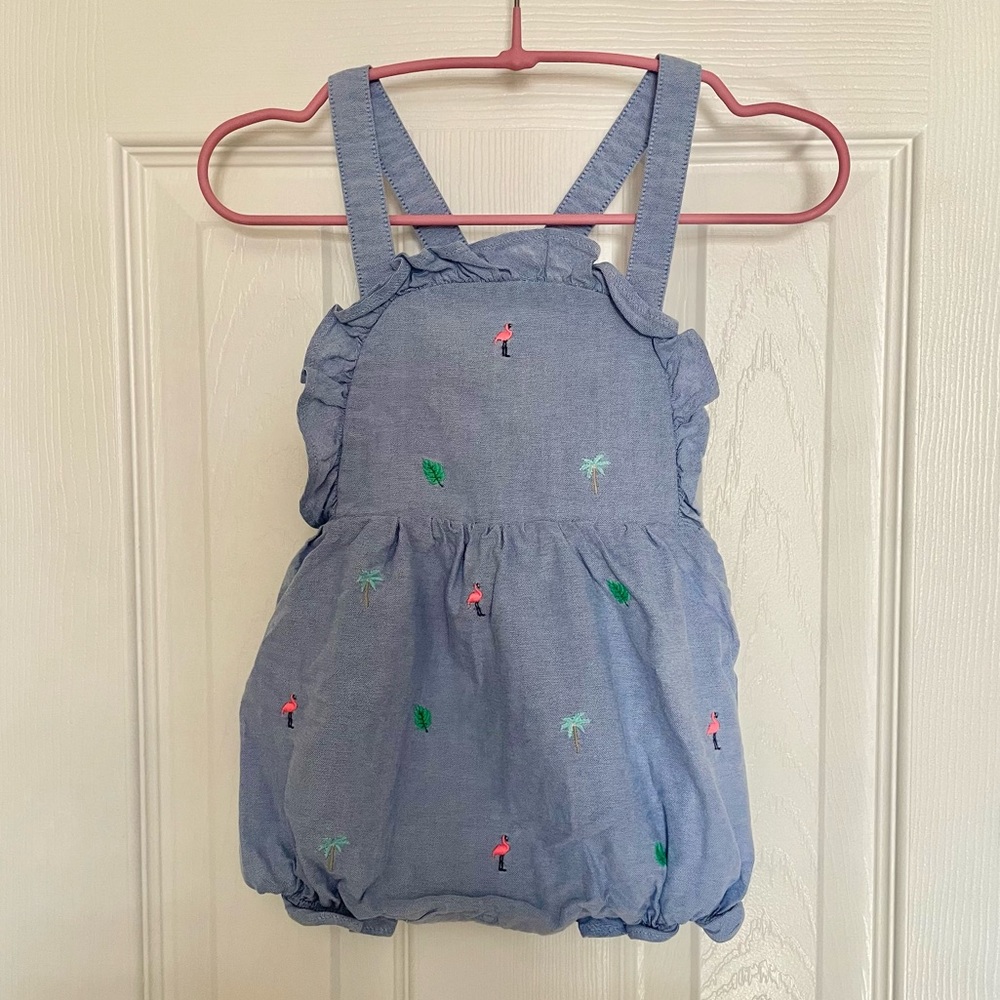 Janie and Jack Chambray Bubble Romper